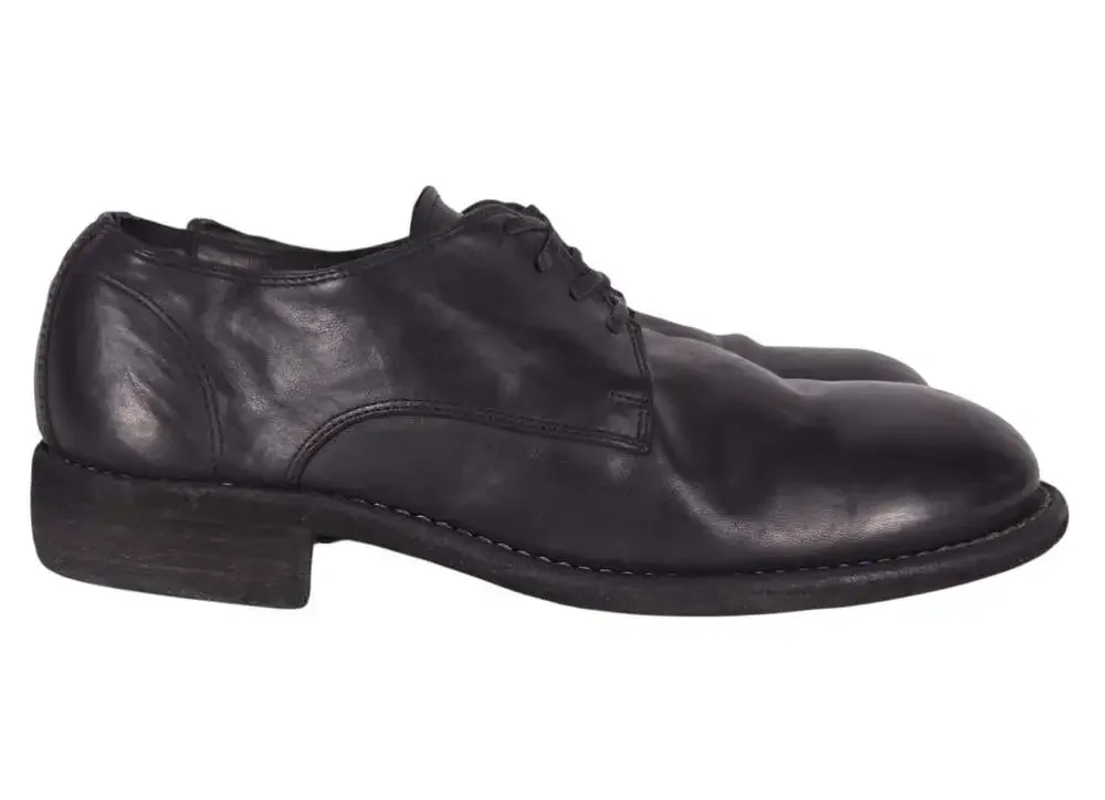 Guidi 792V Classic Horse Derby Shoes US 7 EU 40 Mens Black Leather